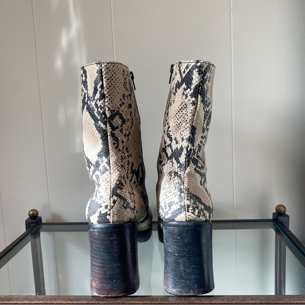 Vintage Durango Snake Print Leather Boots - Picture 6 of 7